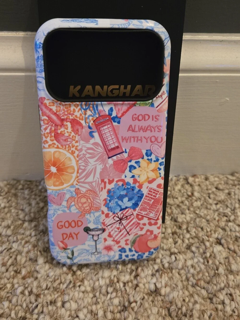 Pink Floral Phone Case with Inspirational Design For Iphone 17 Pro Max
